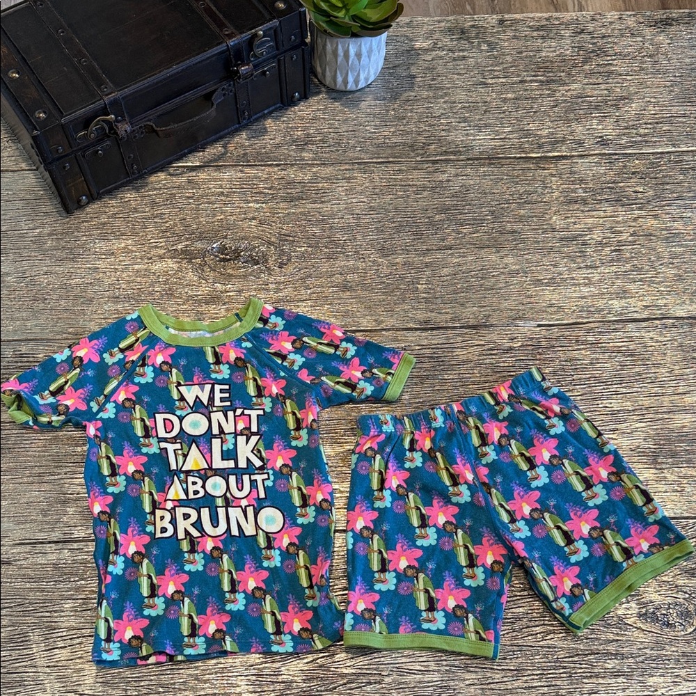 Disney Encanto Bruno Kids' Pajama Set - Green and Pink